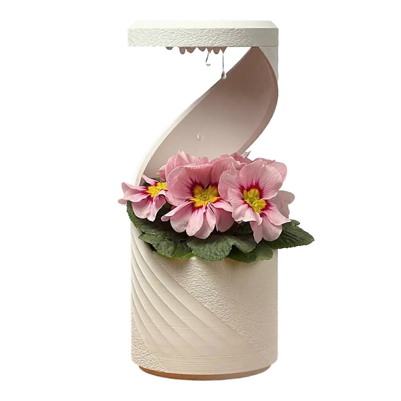 Self Watering Planter Cloud Shape With Hidden Drainage Tray