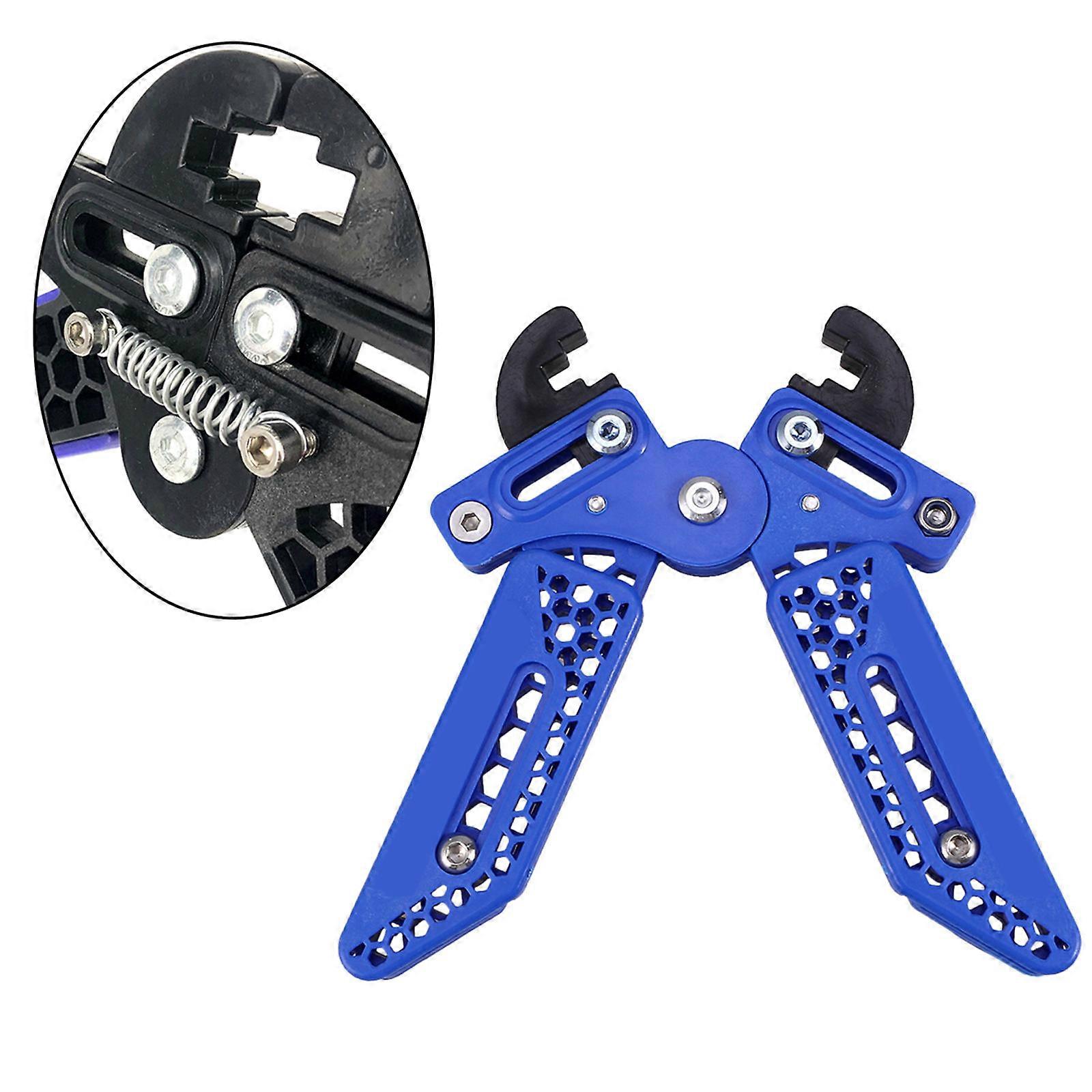 Compound Bow Arrow Stand Scissors Style Adjustable Kick Holder 2Pcs Blue