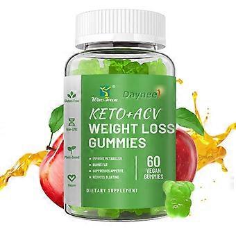Keto-appelazijn (ACV) gewichtsverlies Daynee Nutrition Gels & Chews 60 stuks - Groen
