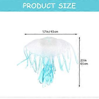 Simulation Water Jellyfish Toy Model for Decor 2Pcs Red Plastic Figure
