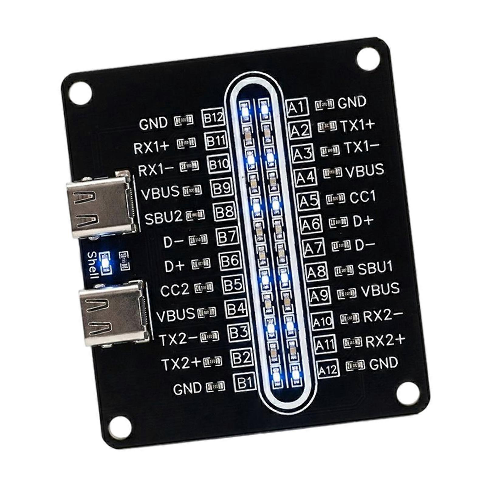 Digital Type C Cable Tester For Verifying USB3.0 Continuity Built In User Replaceable  Battery Multicolor