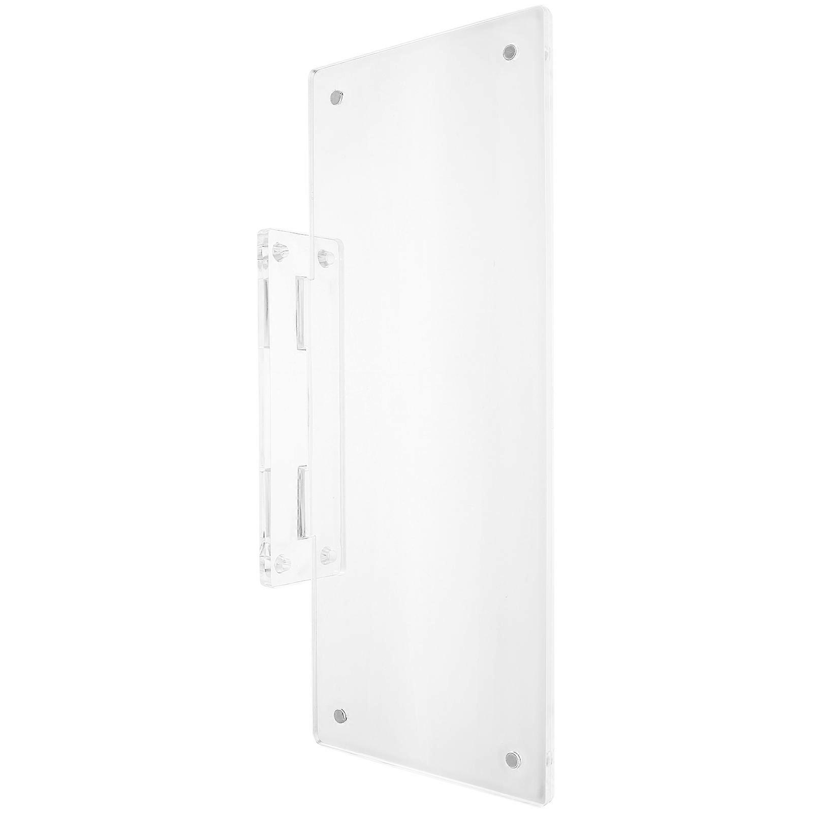 Transparent Acrylic Door Sign for Office Use Replaceable Plate
