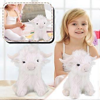 25cm Highland Cow Plush Toy - Soft Stuffed Animal Doll for Kids & Adults - Perfect Gift for All Occasions!