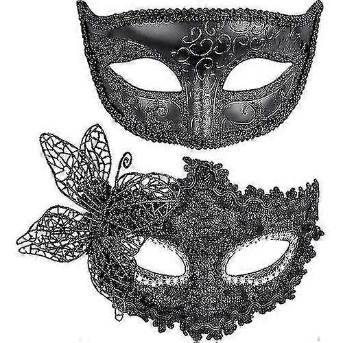 Coppia Masquerade Maschera Pizzo