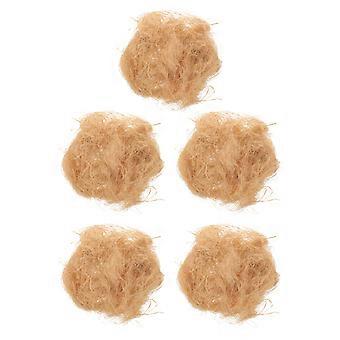 5 Stück Vogelnistmaterial – Kolibrinestroh aus Bastgras für Bastelarbeiten, Ostereierkörbe, Wellensittichkäfige, Gartenbäume, Baumstämme, Schachteln, Füllmaterial und Verpackung