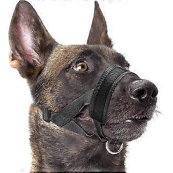 Dog Muzzle Nylon Soft Padding, Adjustable Loop, Black-952 CS fast 26-27