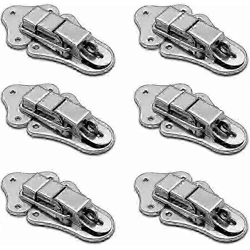 6 Pack Lever Locks, Anti-Theft Secure Elbow Lock with Reinforced Buckle, Easy Installation for Toolboxes, Suitcases, Storage Boxes
