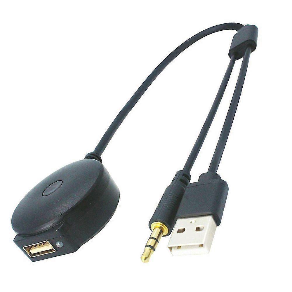 Wireless Bluetooth music interface adapter, compatible with in-car iPod integration (USB/AUX connector)