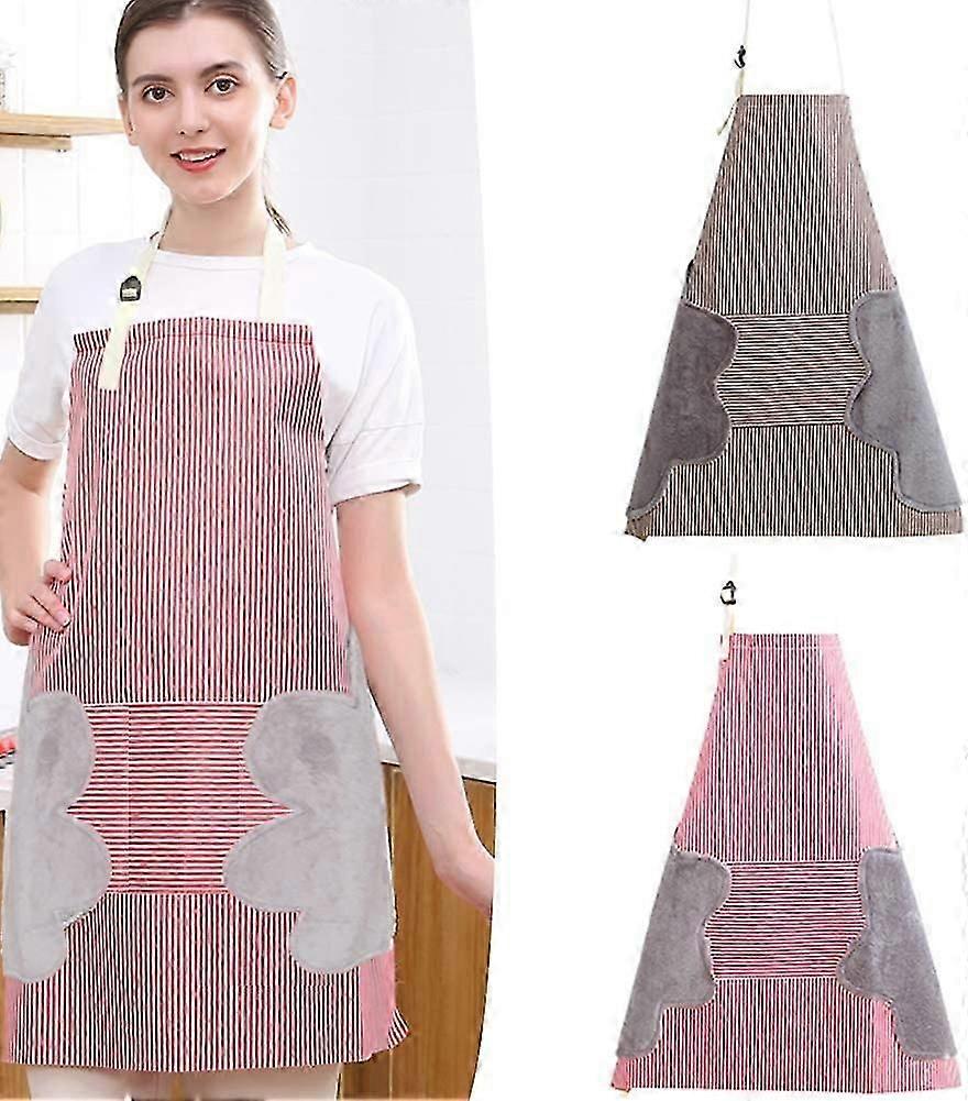 2pcs Adjustable Waterproof Apron with Large Pocket