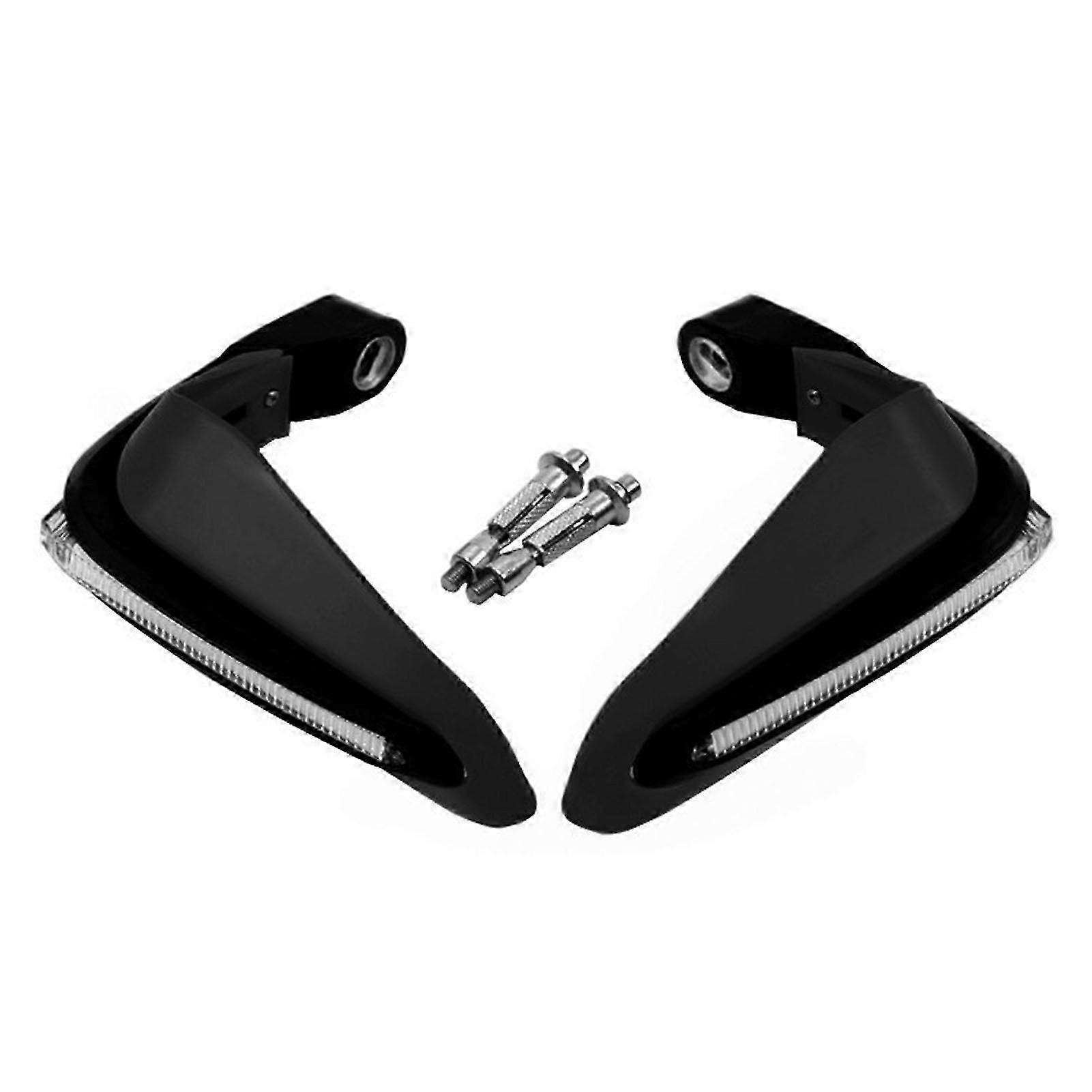 Motorcycle handlebar guards with LED lights compatible with 1.5cm grips