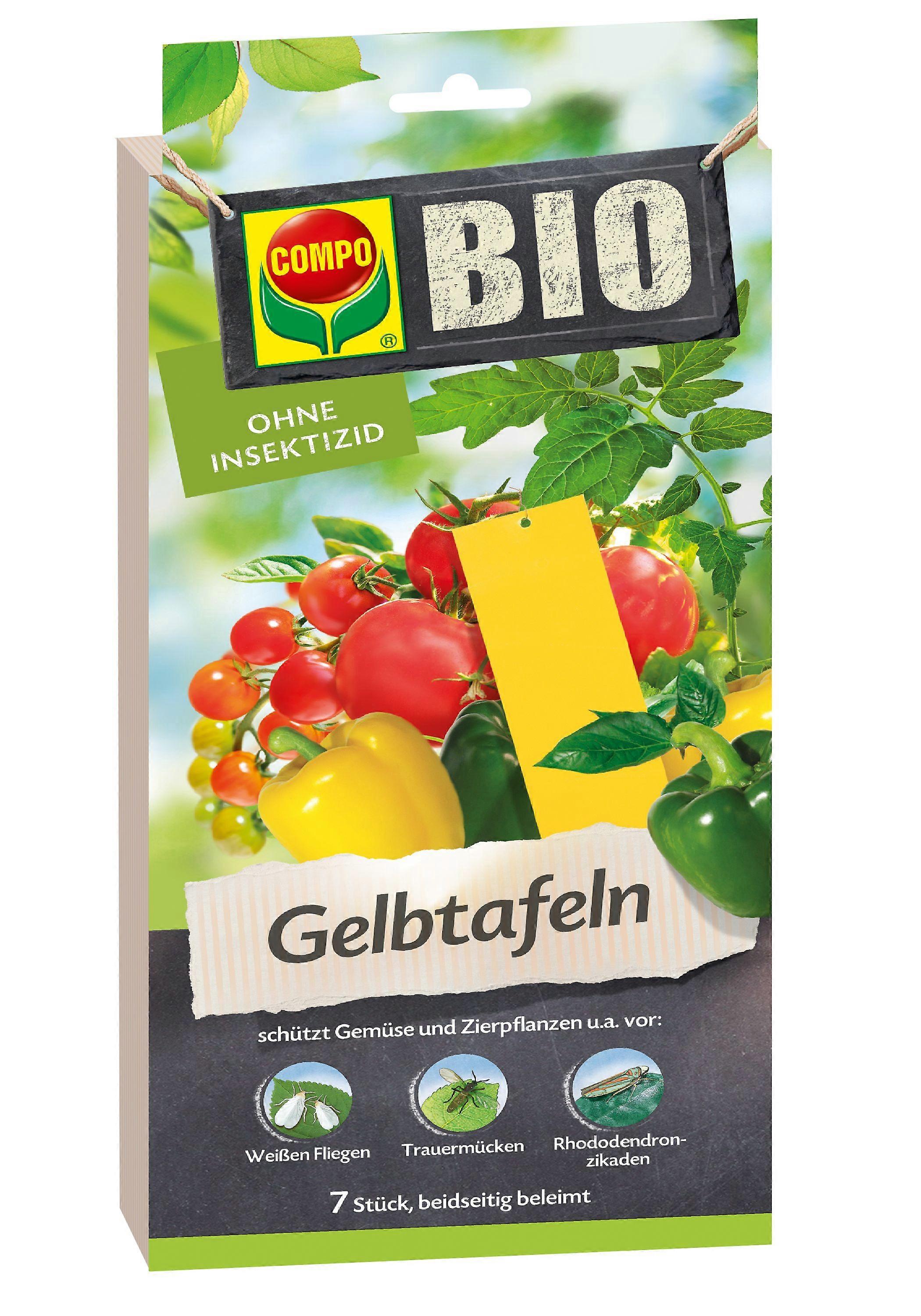 COMPO BIO Yellow Plates, 7 pieces