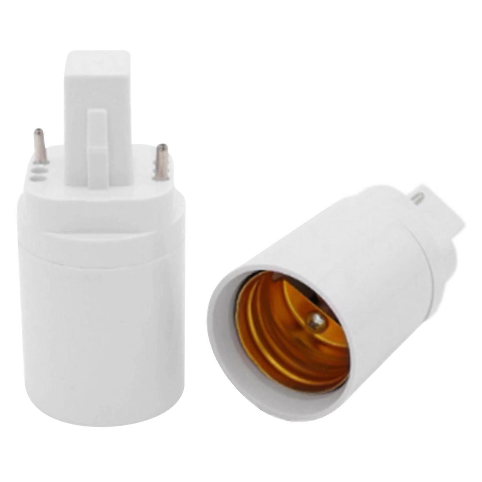 G24 to E27 Light Bulb Adapter, PBT Material, Quick Install, No Wiring, Socket Extender