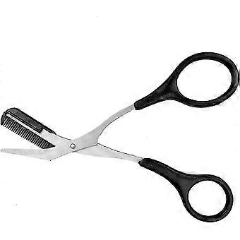 Eyebrow Lash Shortening Tool Comb-featured Scissor-Based Eyebrow Trimmer for Women Men