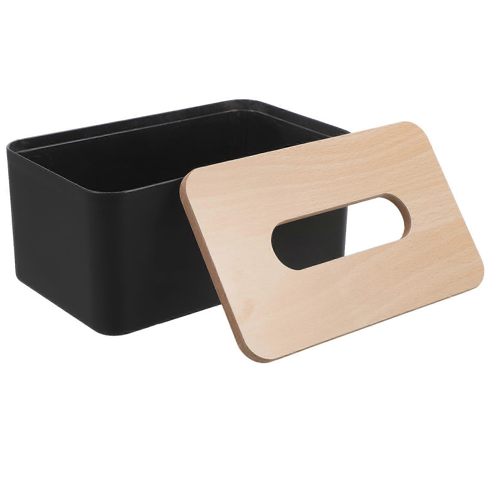Black Tissue Holder for Home Use 5Pcs Rectangular Tissue Box Covers