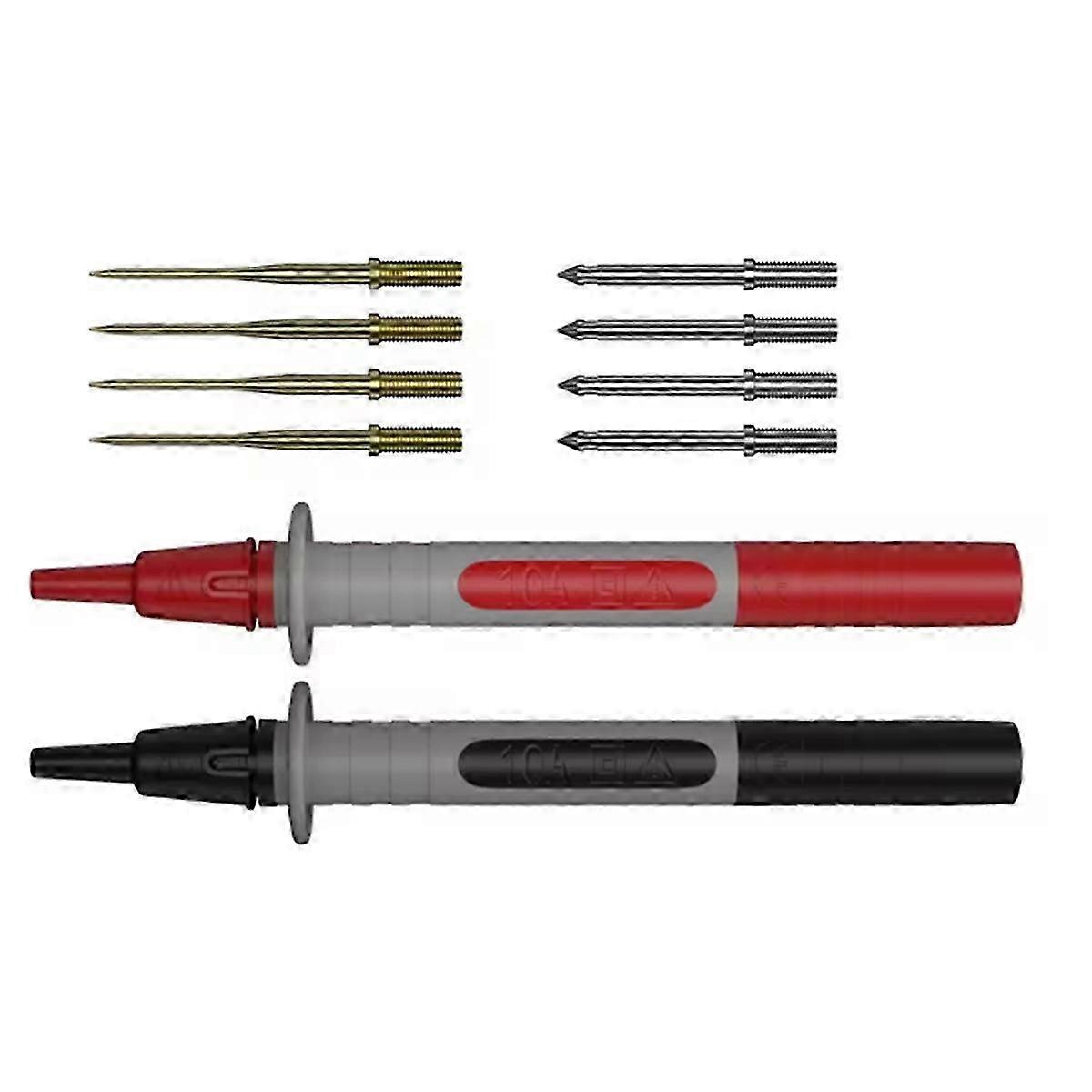 Replaceable Needle Design, 2-Piece Multimeter Test Probe Set, Multi-Purpose Test Pen J.30013A