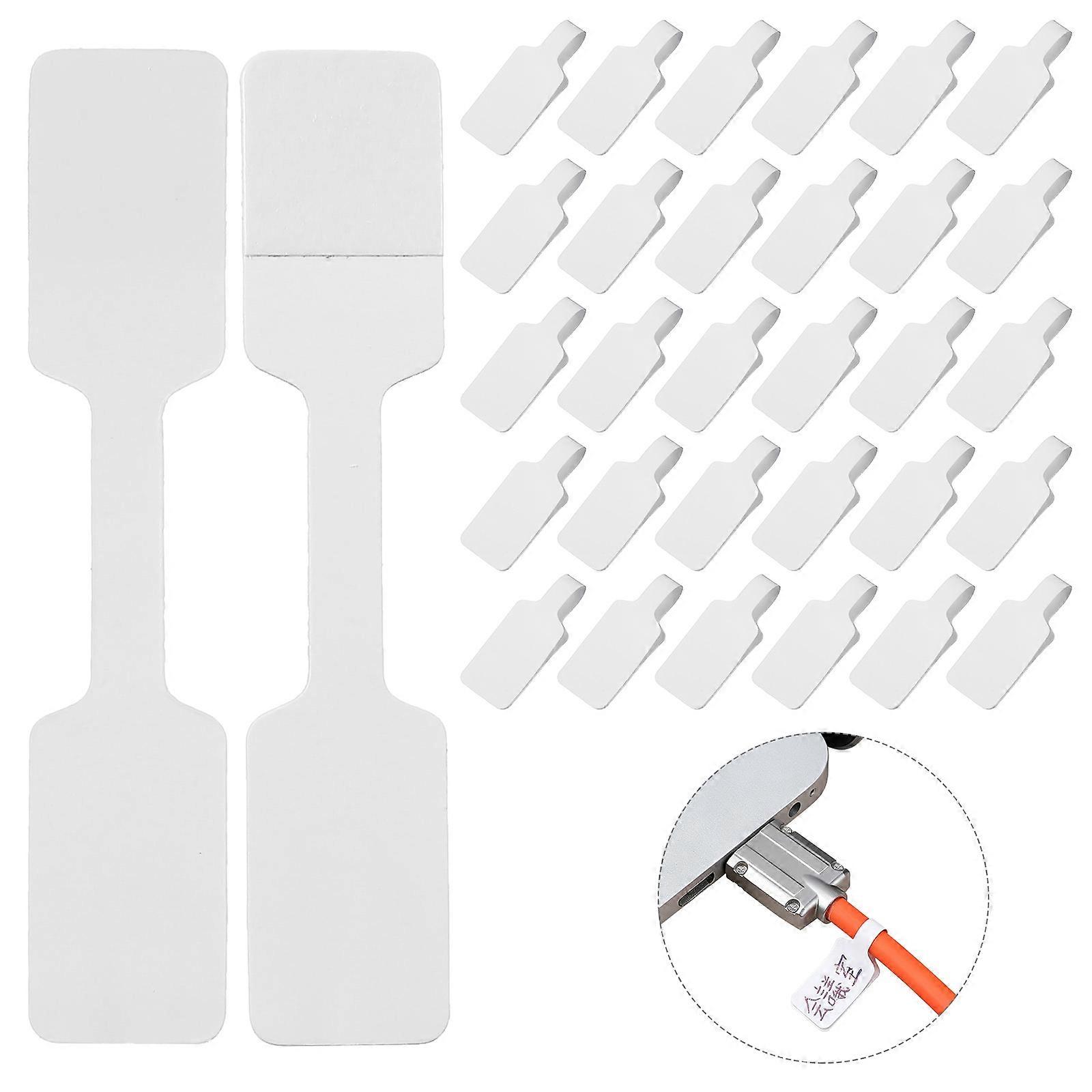 100pcs Self-Adhesive Cable Labels Writable Wire Tags Reusable Wire Labels