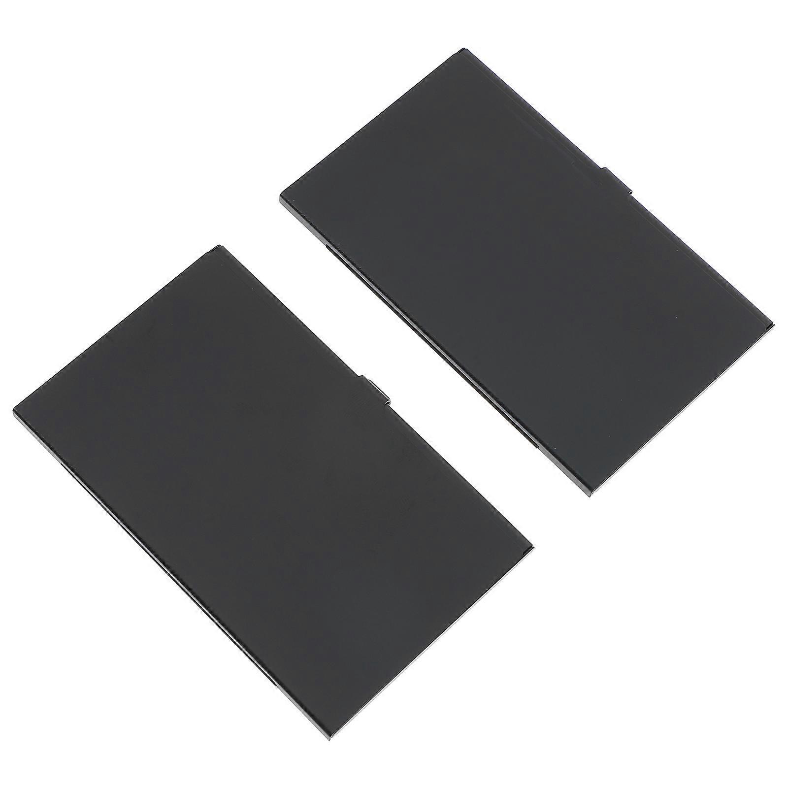 2pcs Memory Storage Case Waterproof Dustproof Shockproof Holder Case (Black)