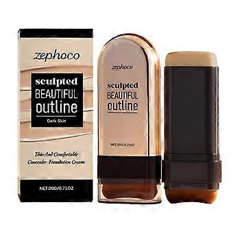 Zephoco dark skin concealer foundation make-up stick is light in texture and moisturizing to create a matte clear makeup effect concealer foundation m