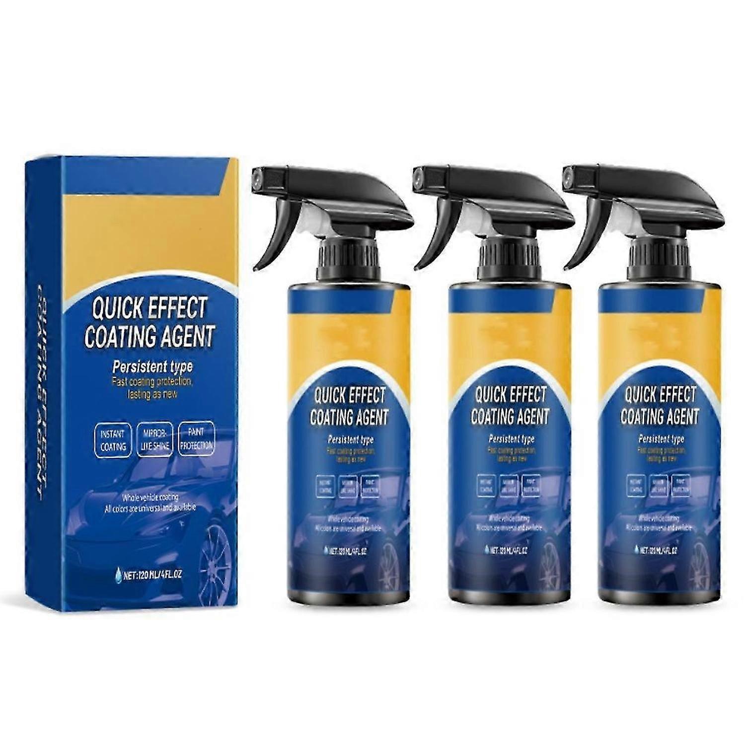 3pcs Advanced Car Quick-Acting Coating Agent Spray,Car Coating Spray,Multi-functional 120ml