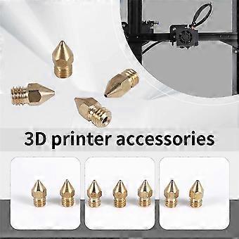 18 Stück 3D-Drucker Düsen M6 Extruder Messing Düse Druckkopf (2 x 0,2 mm + 2 x 0,3 mm + 6 x 0,4 mm + 2 x 0,5 mm + 2 x 0,6