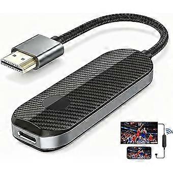 Kabelloser HDMI-Adapter für iPhone und iPad, 5 GHz, 1080p-Bildschirmspiegelung auf TV, Monitor oder Projektor, Plug & Play, keine App erforderlich, streamen Sie YouTube und TikTok auf Ihren Fernseher.