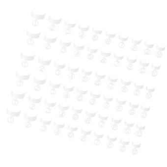 Manicure Crescent Fake Nails Plates for Nail Art 500Pcs White Plastic Tips