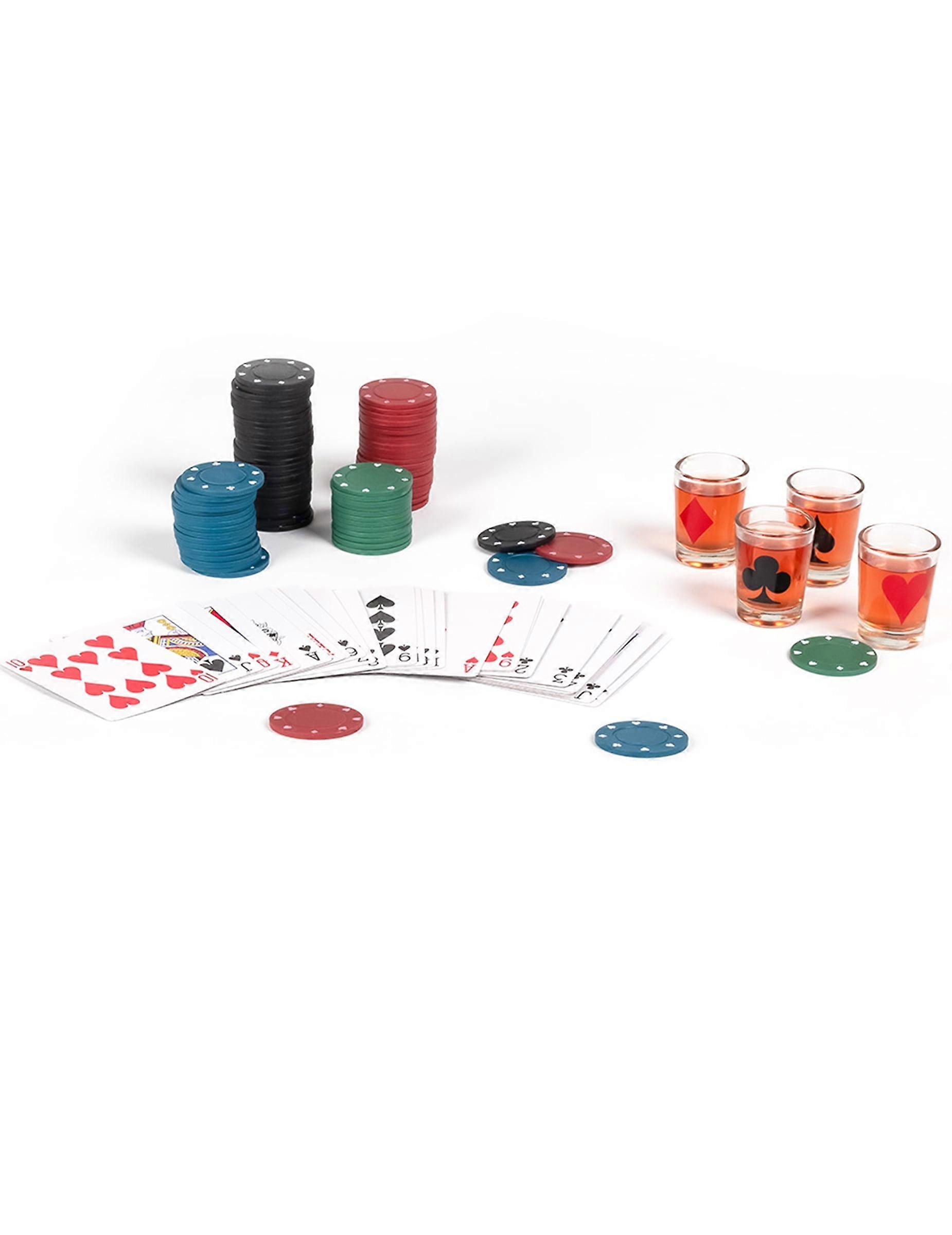 Drinking poker aperitif game