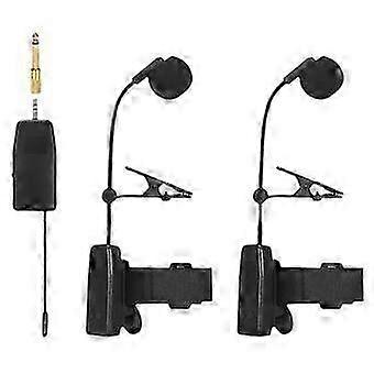 Wireless Saxophone Microphone System, Clip on 2 Microphone