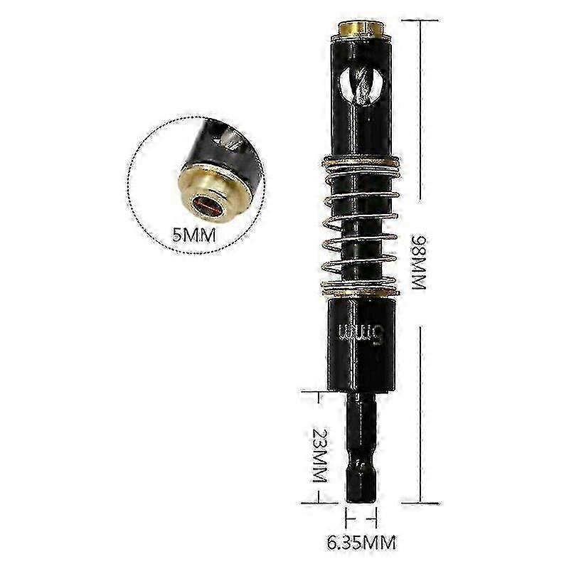 Drill Chuck 5mm 1/4 Inch Hinged Drill Bit Set Self-Centering Guide Sharp Drill Bit Tools