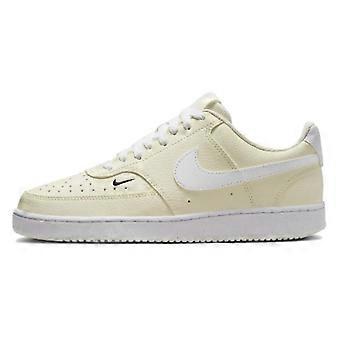 Nike Court Vision Low Next Nature White Black Pale Ivory Dames FV9952-100