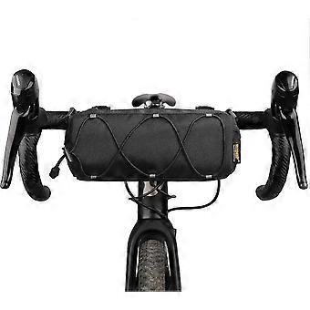 Cykelstyrstaske, cykelfortaske, opbevaringstaske, mountainbike, landevejscykler, pendlerskuldertaske, professionelt cykeltilbehør - fuld sort, x