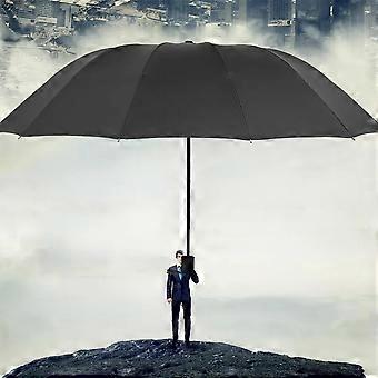 Compact Travel Umbrella Black – Windproof Waterproof Foldable Design for Car, Backpack and Outdoor Travel