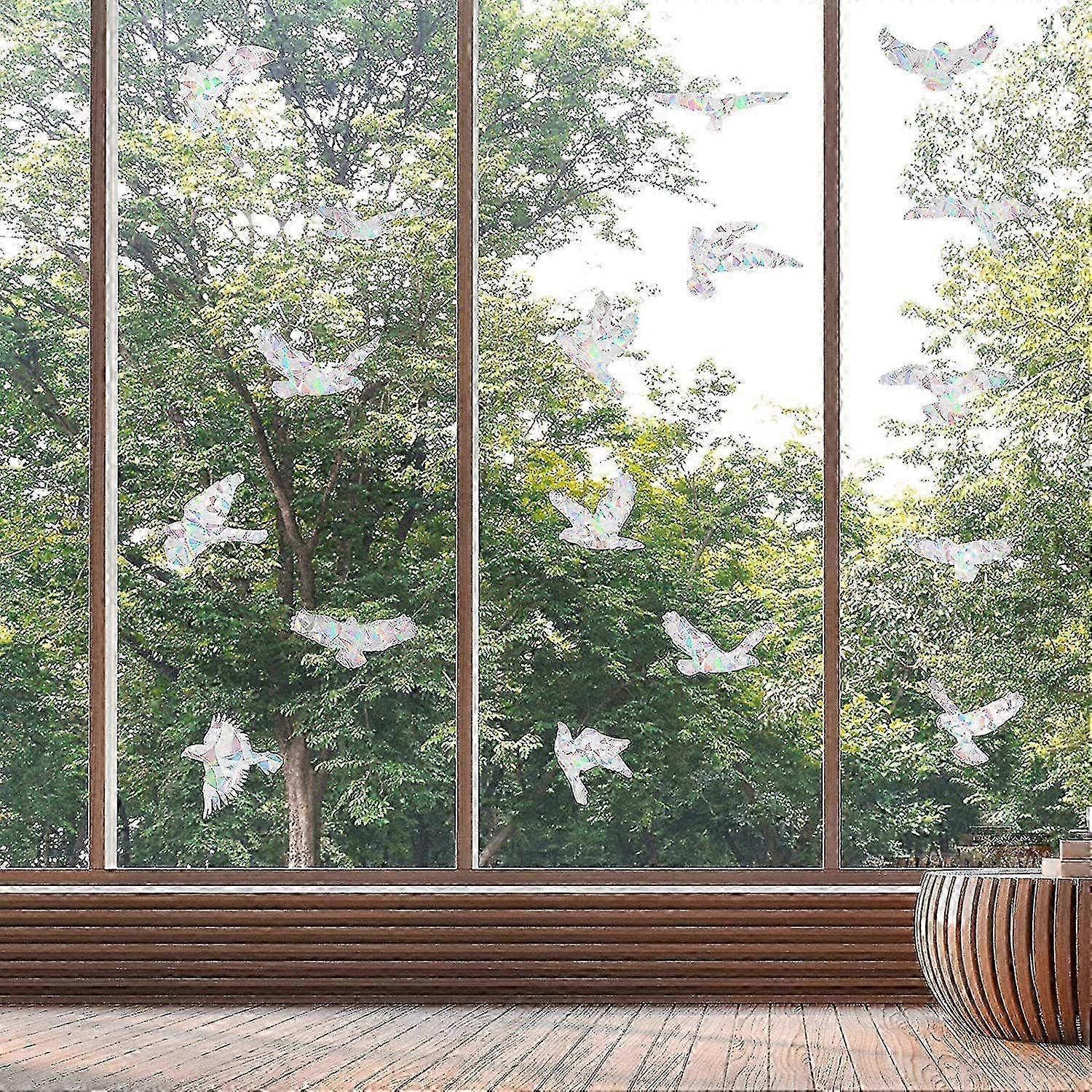 Transparent Bird Collision Deterrent Stickers