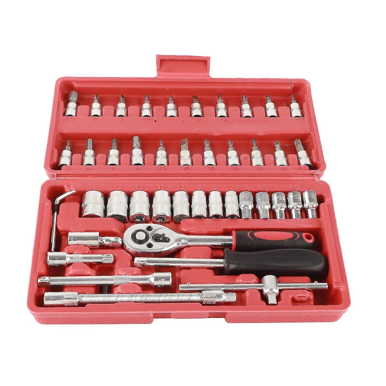 46-Pc Chrome Vanadium Auto Socket Set