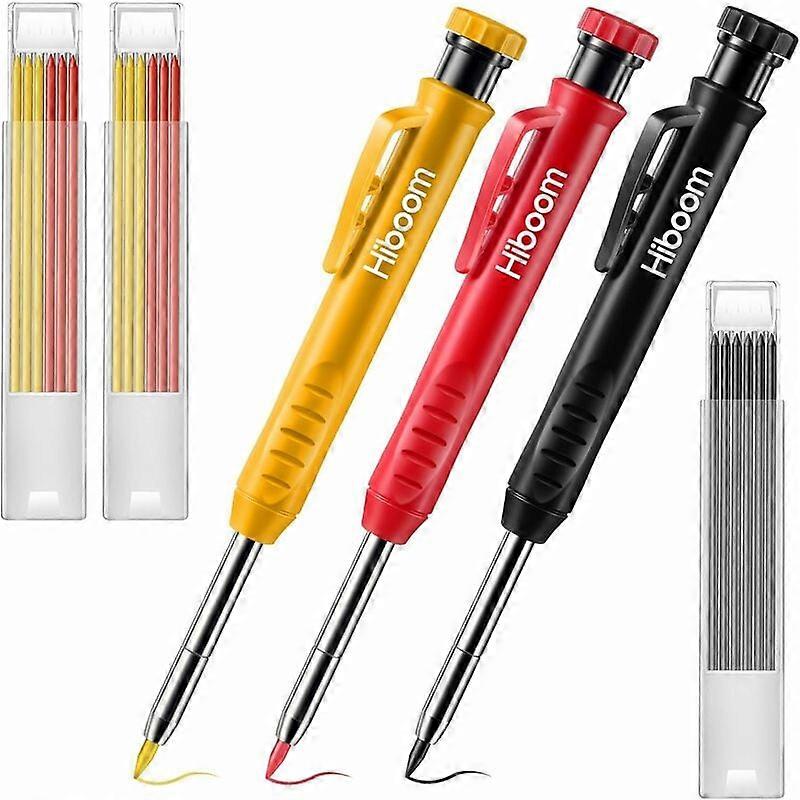 Ergonomic Mechanical Carpenter Pencil Set for Deep Hole Marking