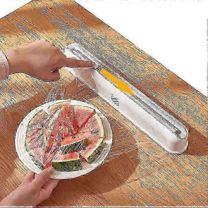 Plastic Wrap Dispenser Wall Mounted Adjustable Cutting Box Kitchen Supplies