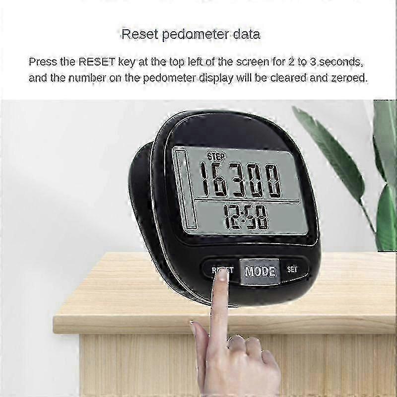 Walking pedometer with calorie tracker and 3D sensor