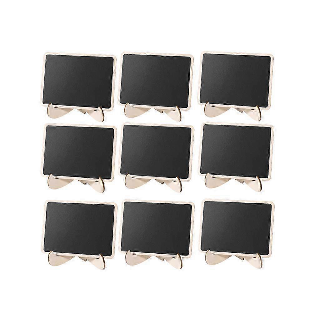 Black Mini Chalkboards with Support compatible with Message Boards 24Pcs Set