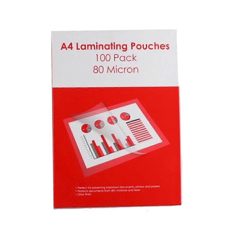 A4 GNS Quality Basic 80 Microns Durable Standard Laminating Pouch Pack of 100