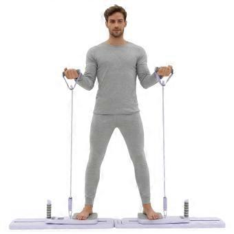 Split Abdominal Board with Counter & Resistance Rope, Fitness Equipment for Full Body Shaping