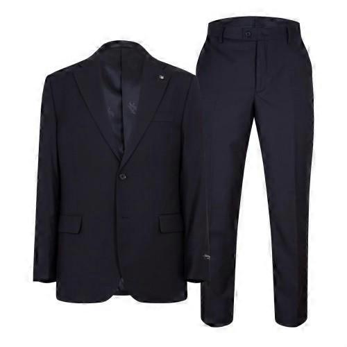 Scotch Mens Plain Single-Breasted Suit Set