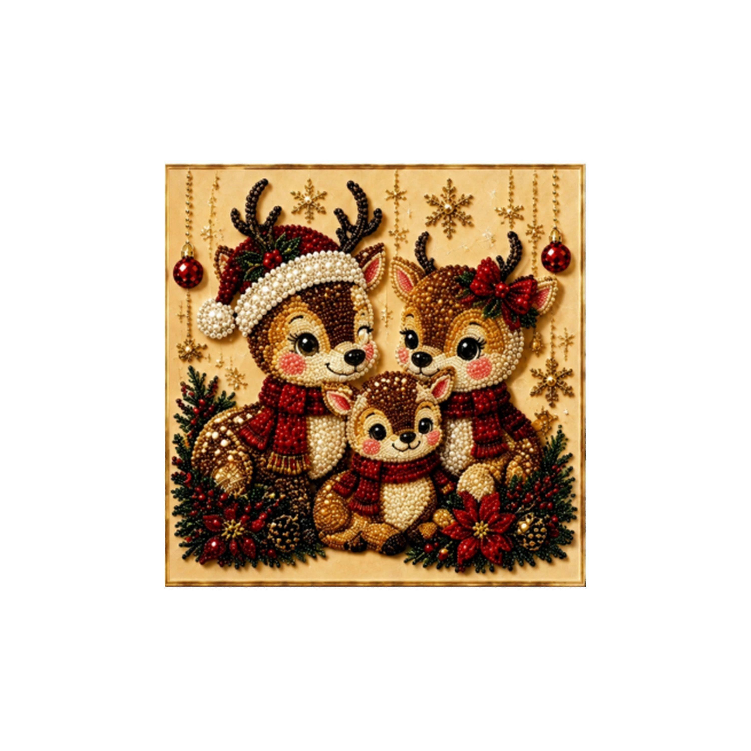 Woodland Three Deer Diamond Craft Kit