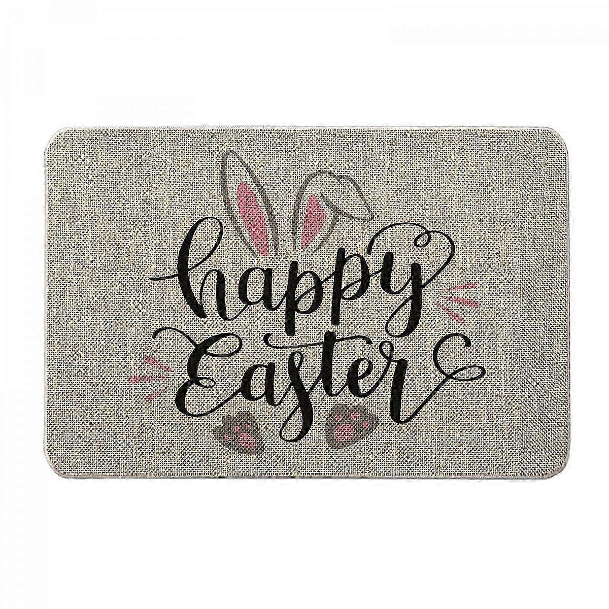 Non Slip Easter Mat Faux Wool Texture
