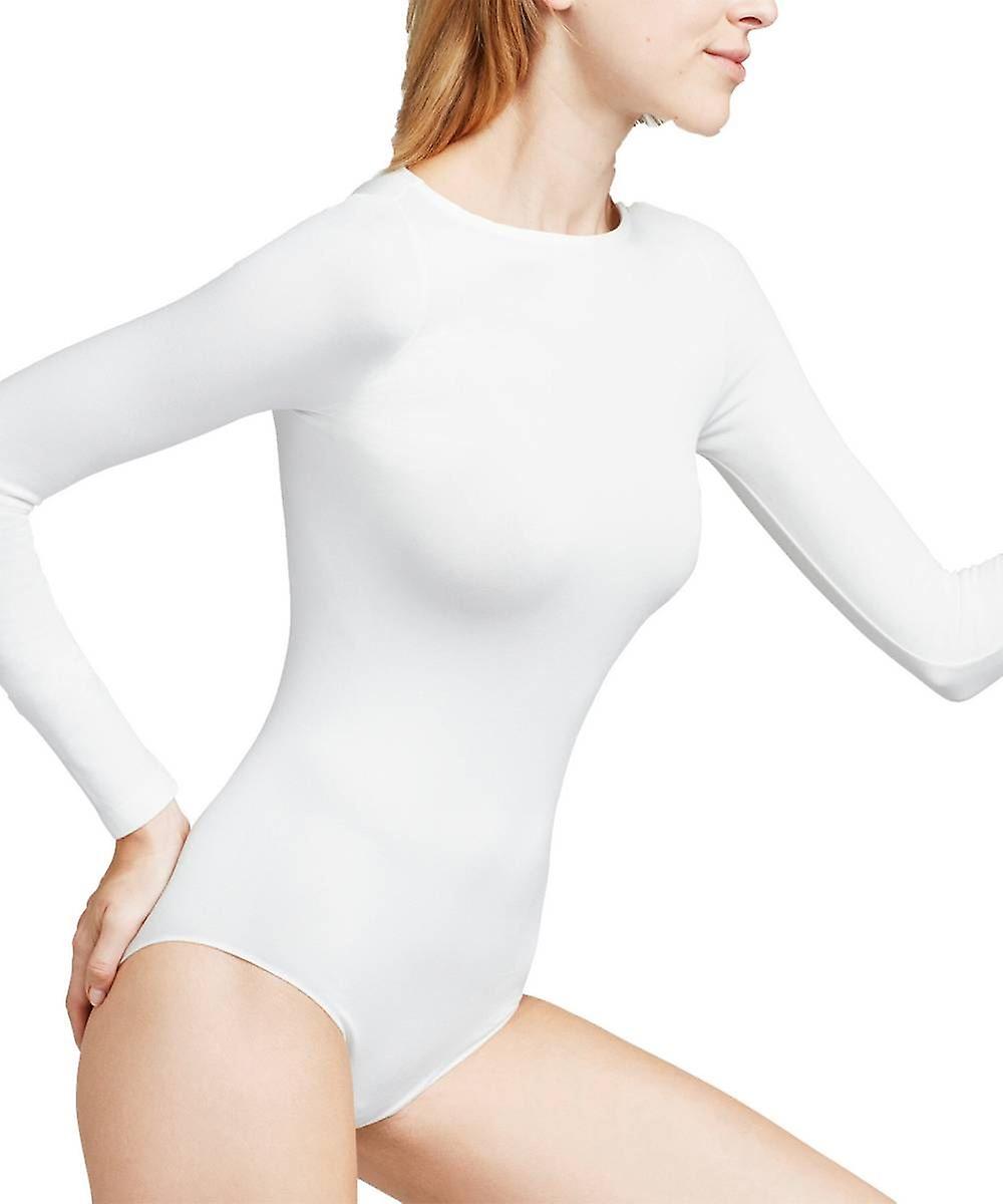 Falke Fine Cotton Long Sleeved Bodysuit - White