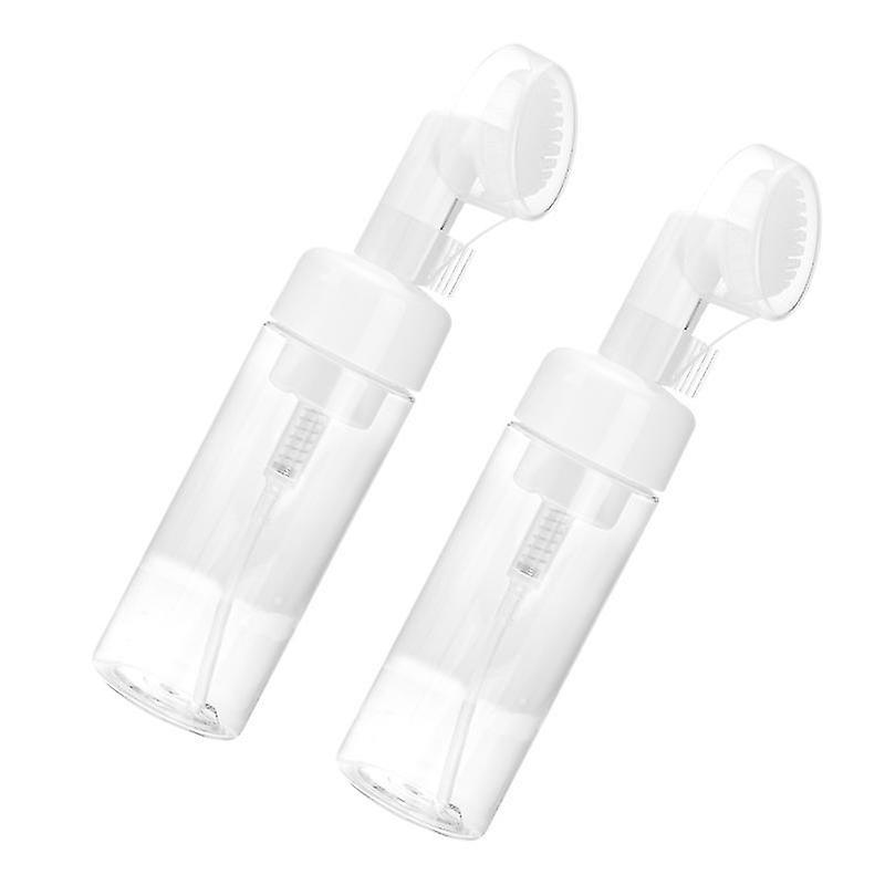 18.8X4.8cm Transparent Color Soap & Lotion Dispensers 2pcs Portable Foaming Bottles Empty Face Washi