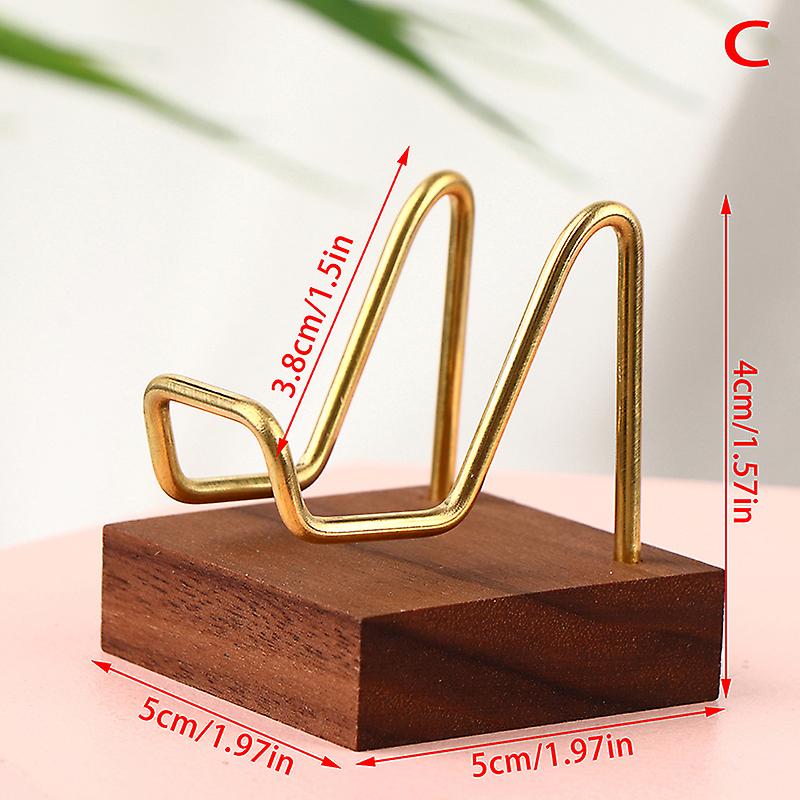 1pc Art Craft Display Stand Wooden Base Mineral Fossil Stand Display Holder Rack