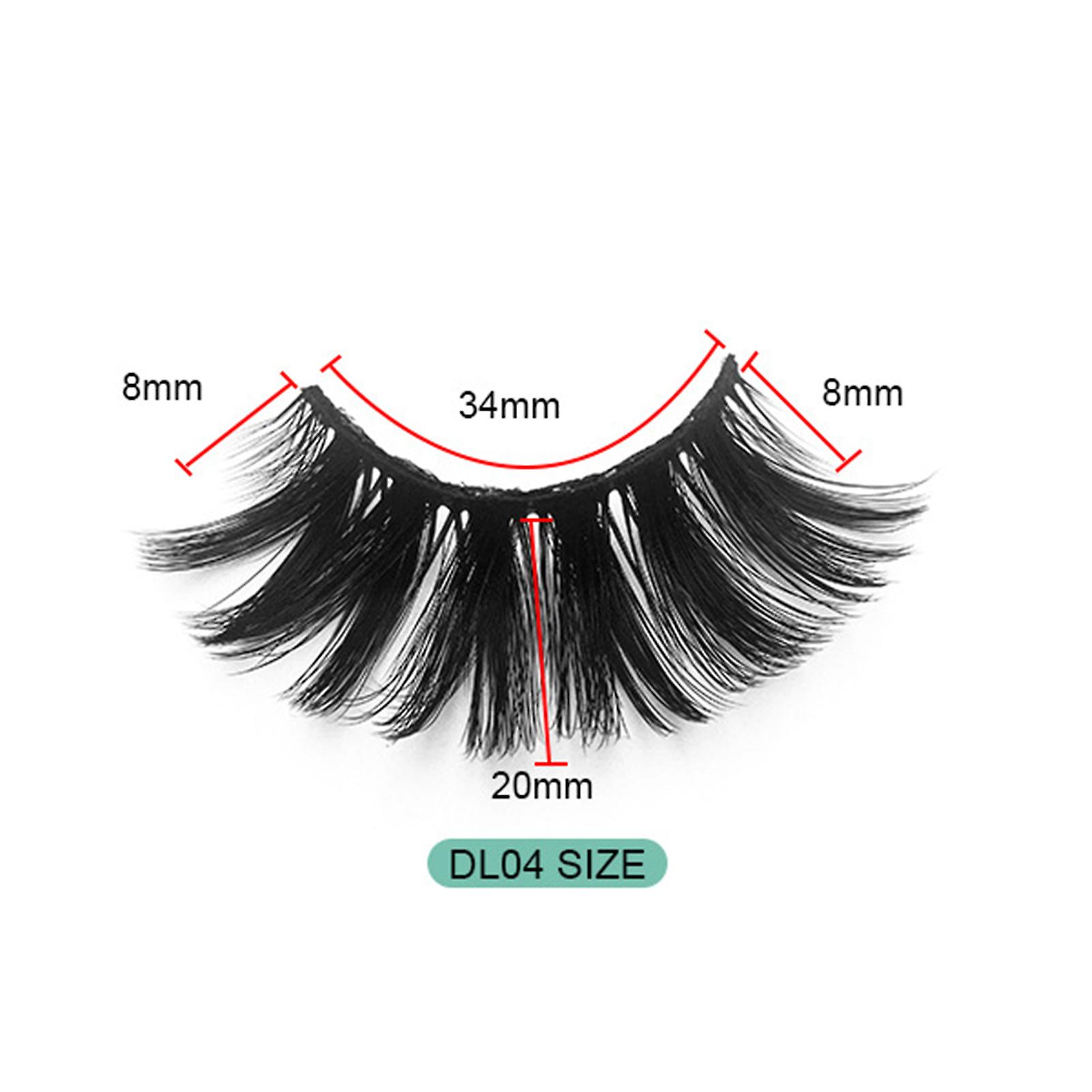 8 Pairs False Eyelashes Multilayered Bushy Curling Up Lashes Multilayered Bushy Curling Up Lashes