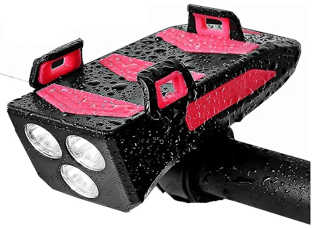 Bike Light 4 In 1 Multi-function With Mobile Phone Holder Set