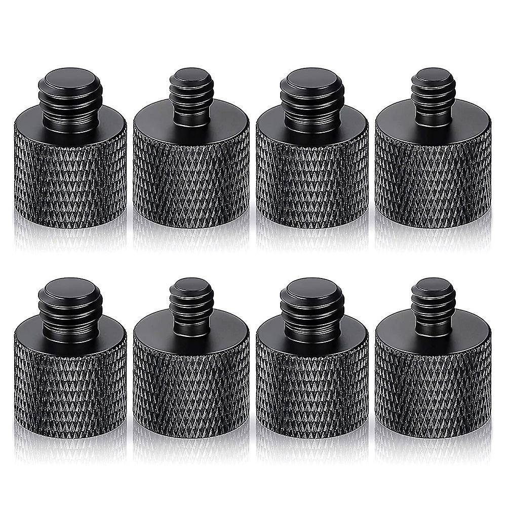 8Pcs Microphone 1/4 Male to 3/8 Female and 3/8 Male to 1/4 Female Camera Screw Adapter for Camera T