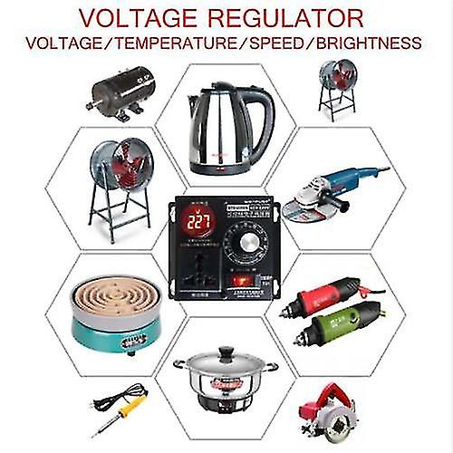 220V 4000W Variable Spannung Regler Drehzahl Motor Fan Control Controller